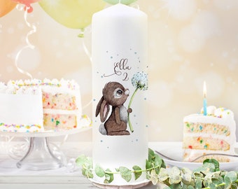 Birthday candle candle for birthday bunny dandelion candle to birthday with bunny dandelion wk160