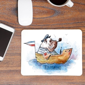 Mousepad mouse pad Käpt'n Dog Hund Küstenkind mp05
