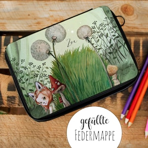 Etui etui vos meisje in het bos sprookjeswereld gewenste naam naam kan gepersonaliseerd worden fm195