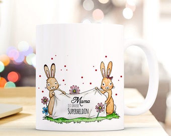 Geschenk Kaffee Tasse Beste Mama Superheldin TS431