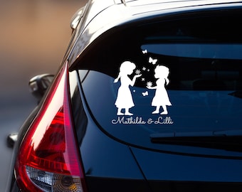 Car sticker rear window name princess queen princess snow snow M1872