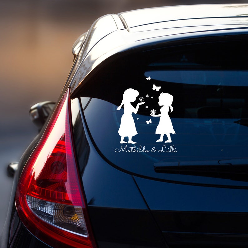 Car sticker rear window name princess queen princess snow snow M1872 image 1