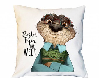 Pillow with filling decorative pillow best grandpa ks133