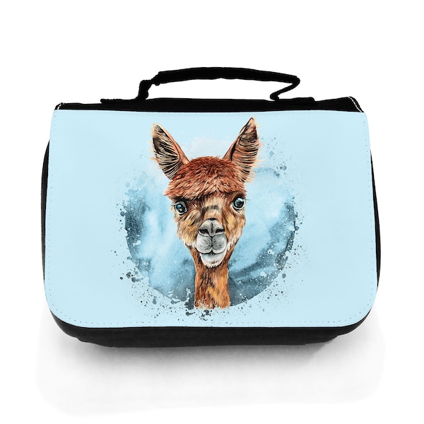 Wash bag wash bag with alpaca toiletry bag cosmetic bag travel wash bag individual motif animal wt213