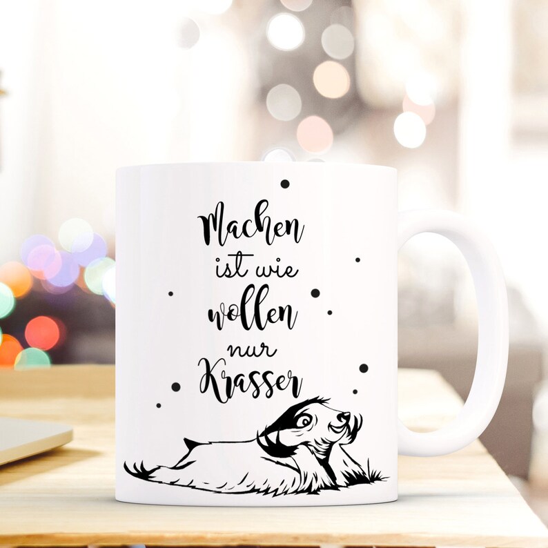 Geschenk Kaffee Tasse Faultier Motivation ts474 Bild 1