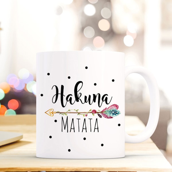 Geschenk Kaffee Tasse Spruch Hakuna Matata ts673