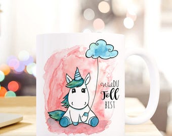 Geschenk Kaffee Tasse Einhorn Weil Du toll bist TS300