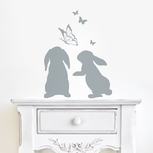 Wall sticker bunnies bunny hoppler rabbit M1861 image 1