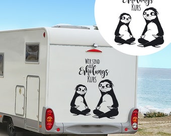 Car sticker Camping Camper Recreation course M2218