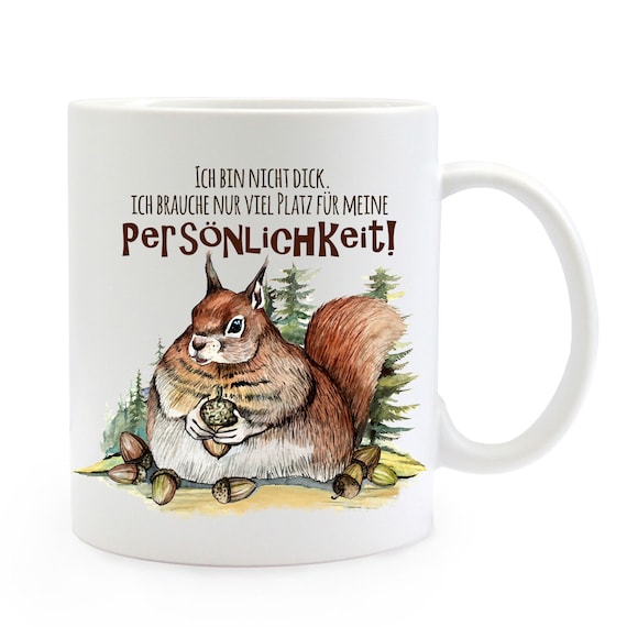 Kaffeebecher Eichhörnchen Tier Kaffeetasse Tasse Frühstück Guten Morgen 