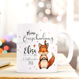 Cup Mug School Enrollment Fox m Name Date ts687