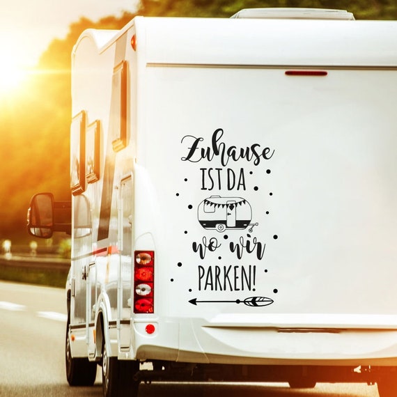 Sticker Camping Motorhome Home is Here M2383 - Etsy