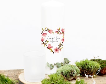 Baptism candle candle wedding flowers flowers heart wk50