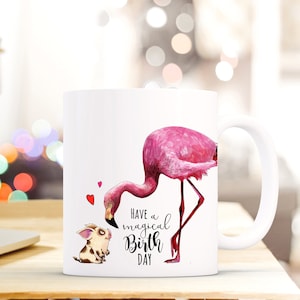 Gift Mug Flamingo Piglet Birthday ts680
