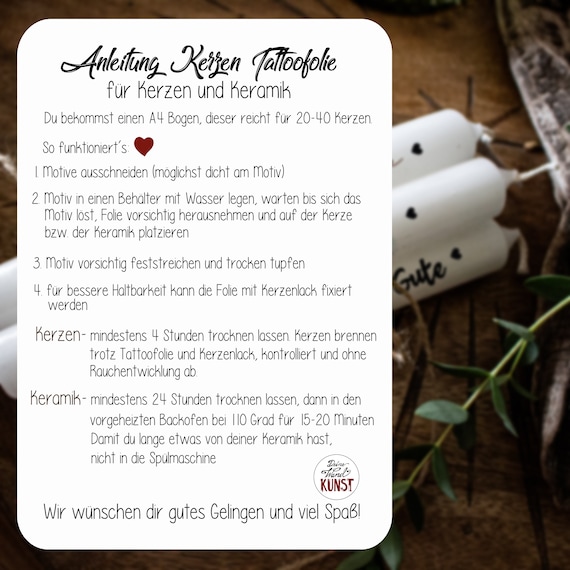 Adesivi Per Candele A Forma Di Cuore - 4 Fogli Bianco/nero Per Decorare Feste E Matrimoni