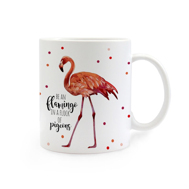 Geschenk Tasse Flamingo flock mit Spruch ts304 Bild 1