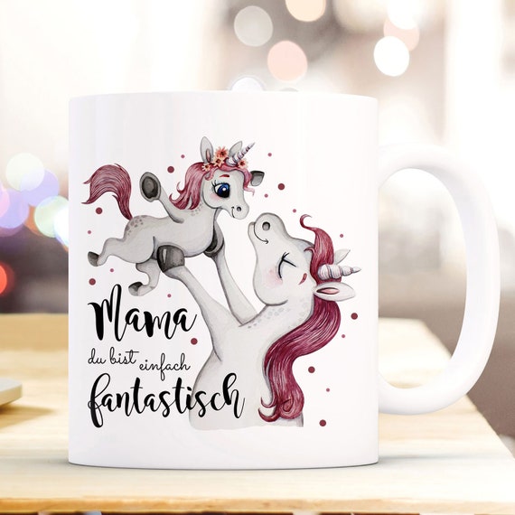 Tazza tazza unicorno mamma e bambino che dice semplicemente fantastica tazza  da caffè regalo ts897 -  Italia