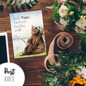 Postkarte postcard Print Vatertag Karte Papa pk180