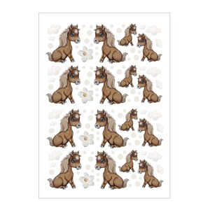 Fahrrad Rub ons RubOn Rubons Sticker Einhornsticker Fahrradsticker Pferd Pferdchen horse horses Blümchen Wolken Roller Kinderfahrrad bfst04 Bild 4