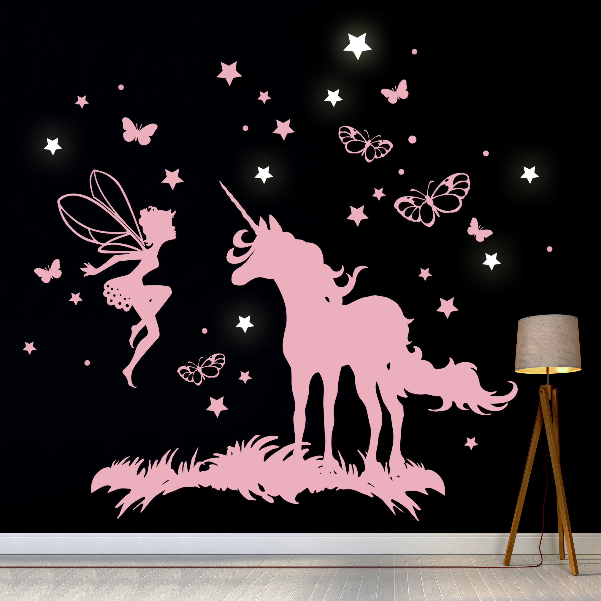 Stickers Muraux - Licorne / Phosphorescent