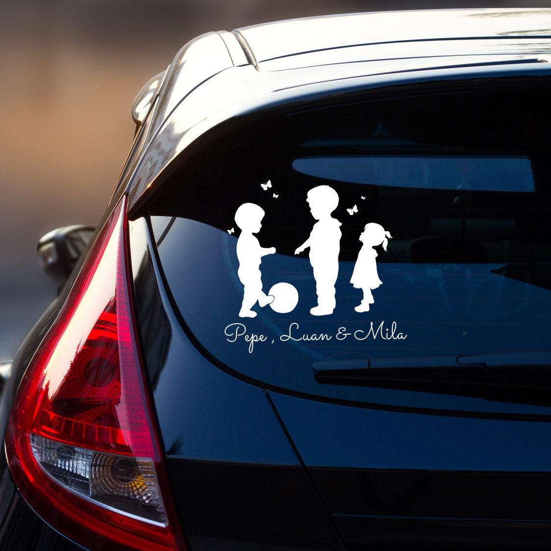 Car Sticker Rear Window Name Kids Kids M2198 - Etsy Denmark