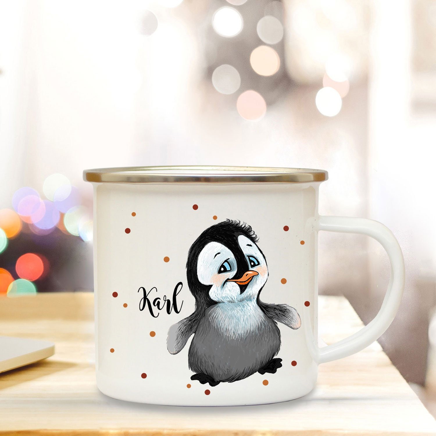 Mr. & Mrs. Panda Tasse Pinguin Bier - Transparent - Geschenk, Bierchen,  Pinguine, Outdoor, B, Edelstahl