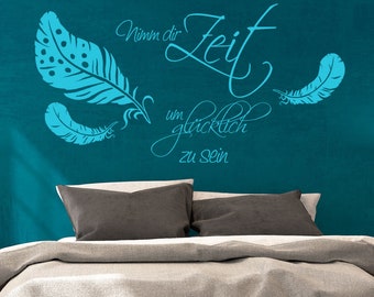 Wall sticker Take time to be happy 1758