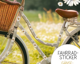 Bicycle Rub-ons Rub-On Rubons Stickers Daisy Bicycle Stickers daisies daisy flowers scooter children's bicycle bfst05
