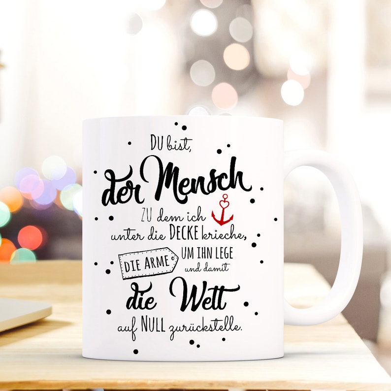 Geschenk Kaffeebecher Tasse Liebe Glück ts525 Bild 1