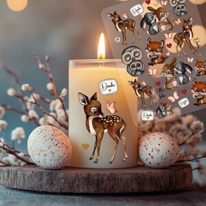 Rub ons RubOn Rubons Sticker Ostern Tiere Hasen Häschen Baum Frühling Frohe Ostern Schmetterling Happy Easter A5 rb23