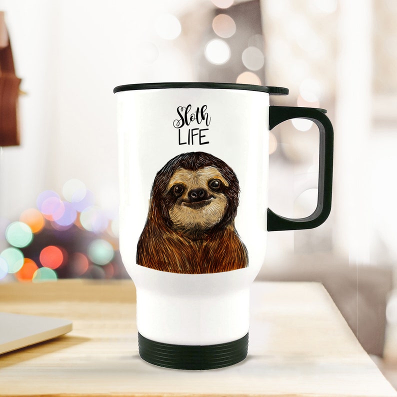 Thermo mug cup sloth sloth life tb63 image 1