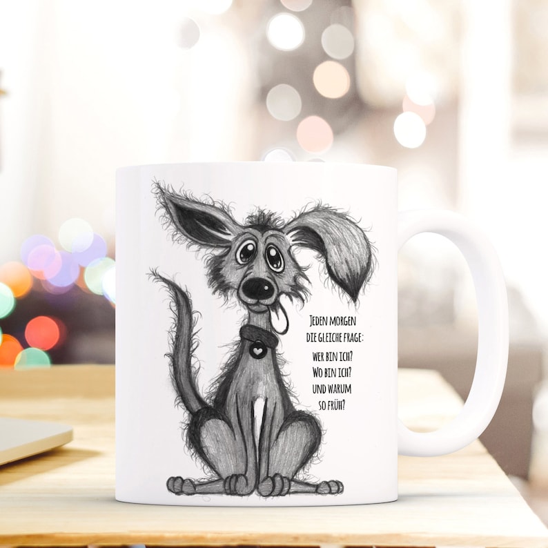 Cup mug with dog saying gift ts149 image 1