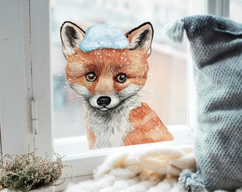 XIATIAN Fensterbilder Waldtiere Set - Wiederverwendbare Fensteraufkleber Für Kinder