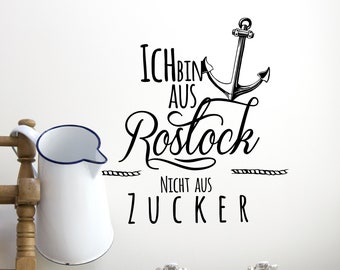 Wandtattoo aus Rostock Anker Heimatliebe M2071