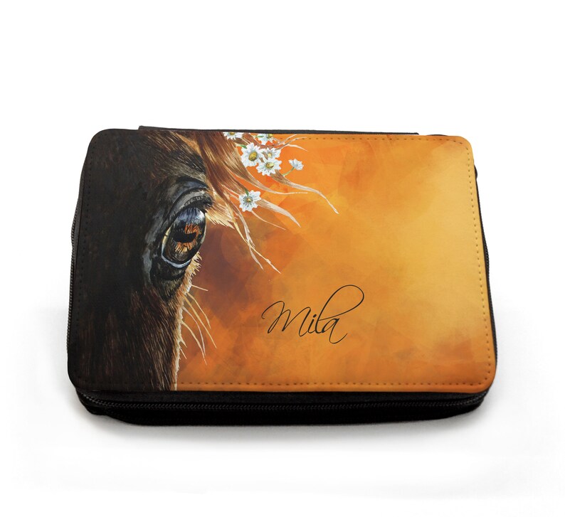 Pencil case pencil case horse horses m names fm119 image 1