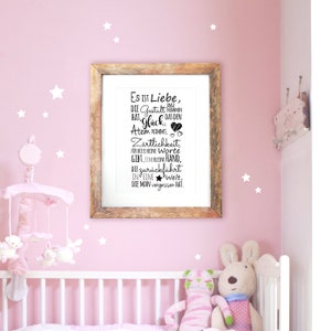 A3 Print Druck Poster Liebe Geburt Baby family p83