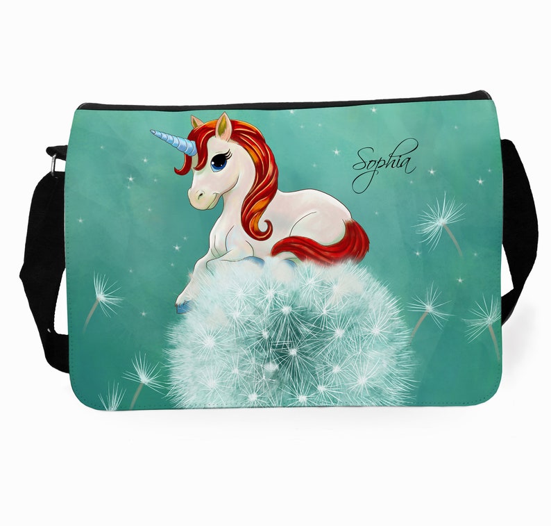 Schultertasche Schultasche Tasche Einhorn tsu42 Bild 1