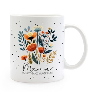 Cup coffee mug coffee cup gift Mother's Day mom flowers happy mothersday retro heart mom I love you ts2144 ts2145 image 3
