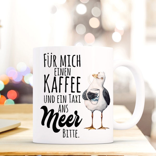 Kaffeebecher Tasse Möwe maritim Meer Kaffee ts643