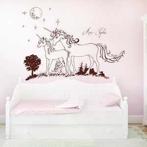 Wall tattoo unicorn unicorns stars with names 1600 image 2