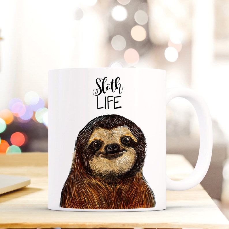 Geschenk Kaffee Tasse Faultier sloth ts409 Bild 1