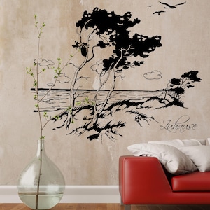 Wall sticker coastal landscape wind escaper M1483 image 2