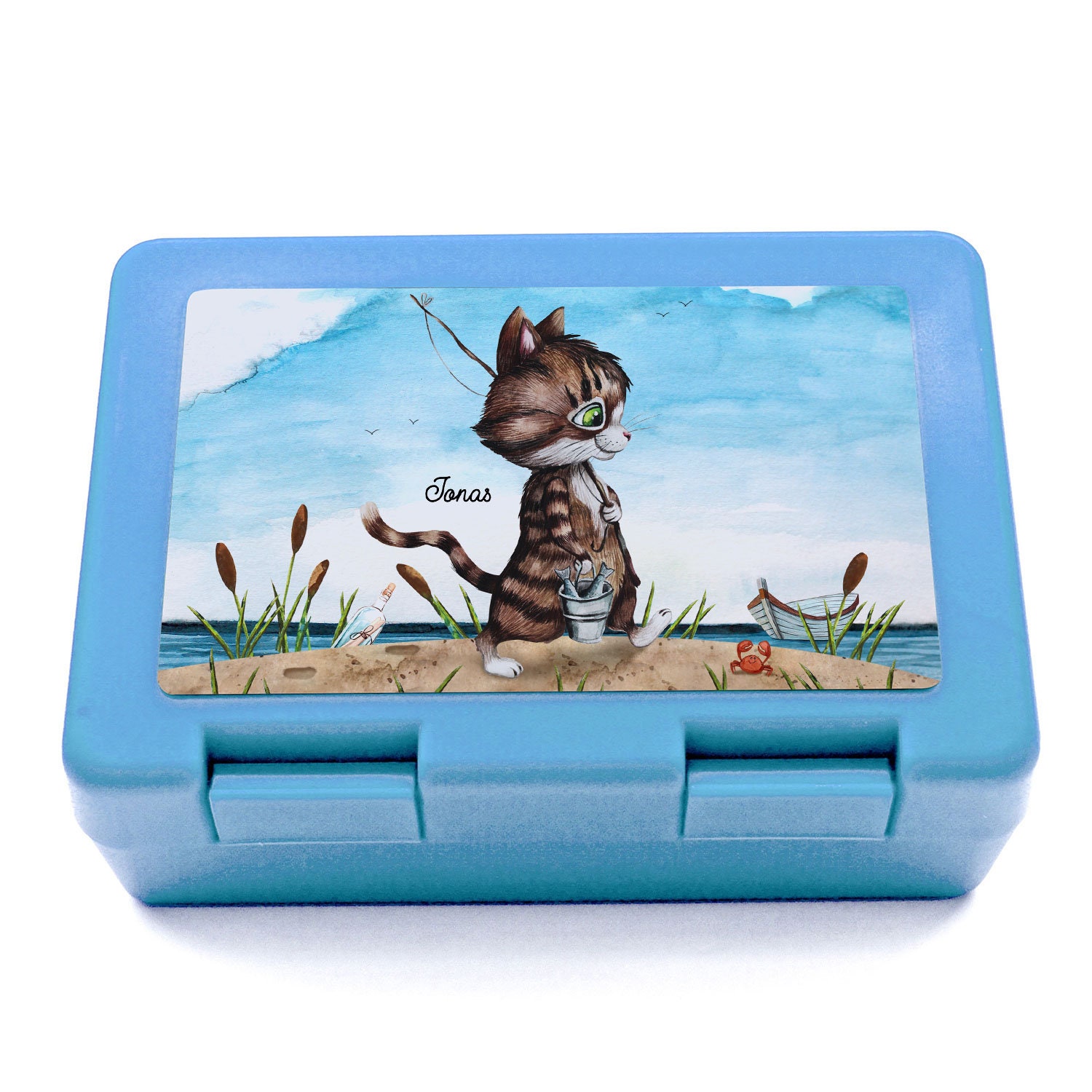 Tiger Lunchbox Mit Namensdruck – Brotdose Für Kinder, Mit Separatem Fach, Spülmaschinengeeignet
