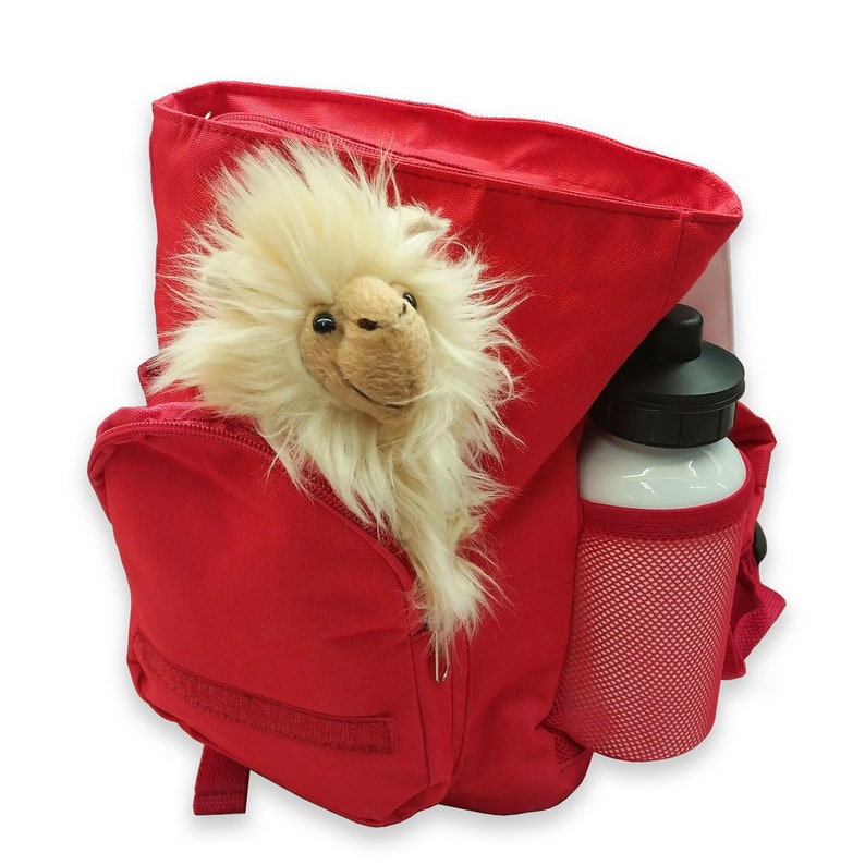 Children/'S Backpack Indian Fox Heart Red Pink Nursery Backpack Bag Wish Name kgn060