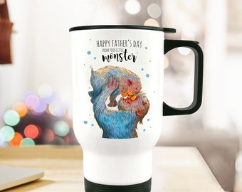 Thermobecher Tasse Vatertag m. little Monster tb90