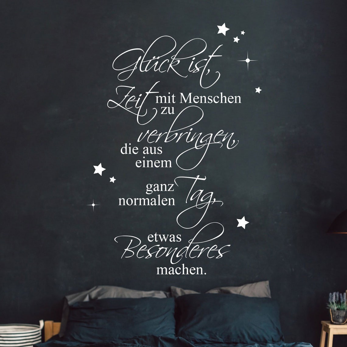 Wandtattoo Familie Aufkleber Zitat Spruch Glück ist Zeit Etsy.de