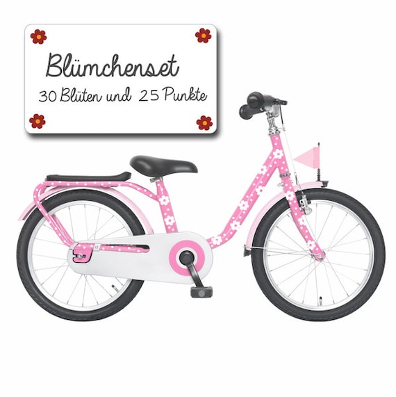 fahrrad aufkleber blumen