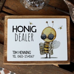 Honey dealer door sign sign signs beekeeper bee bees swarm beekeeping honey from the beekeeper sign personalized sa01 sa02 sa03 image 5