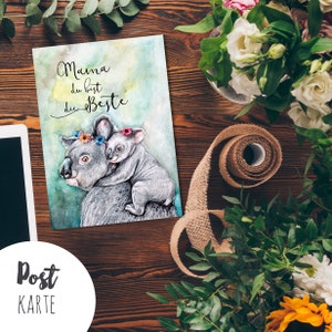 Postal postal impresa Día de la Madre mejor mamá pk183