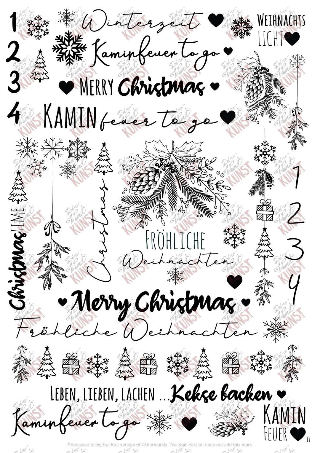 Digital Download Candle Stickers Candle Tattoos Christmas Etsy